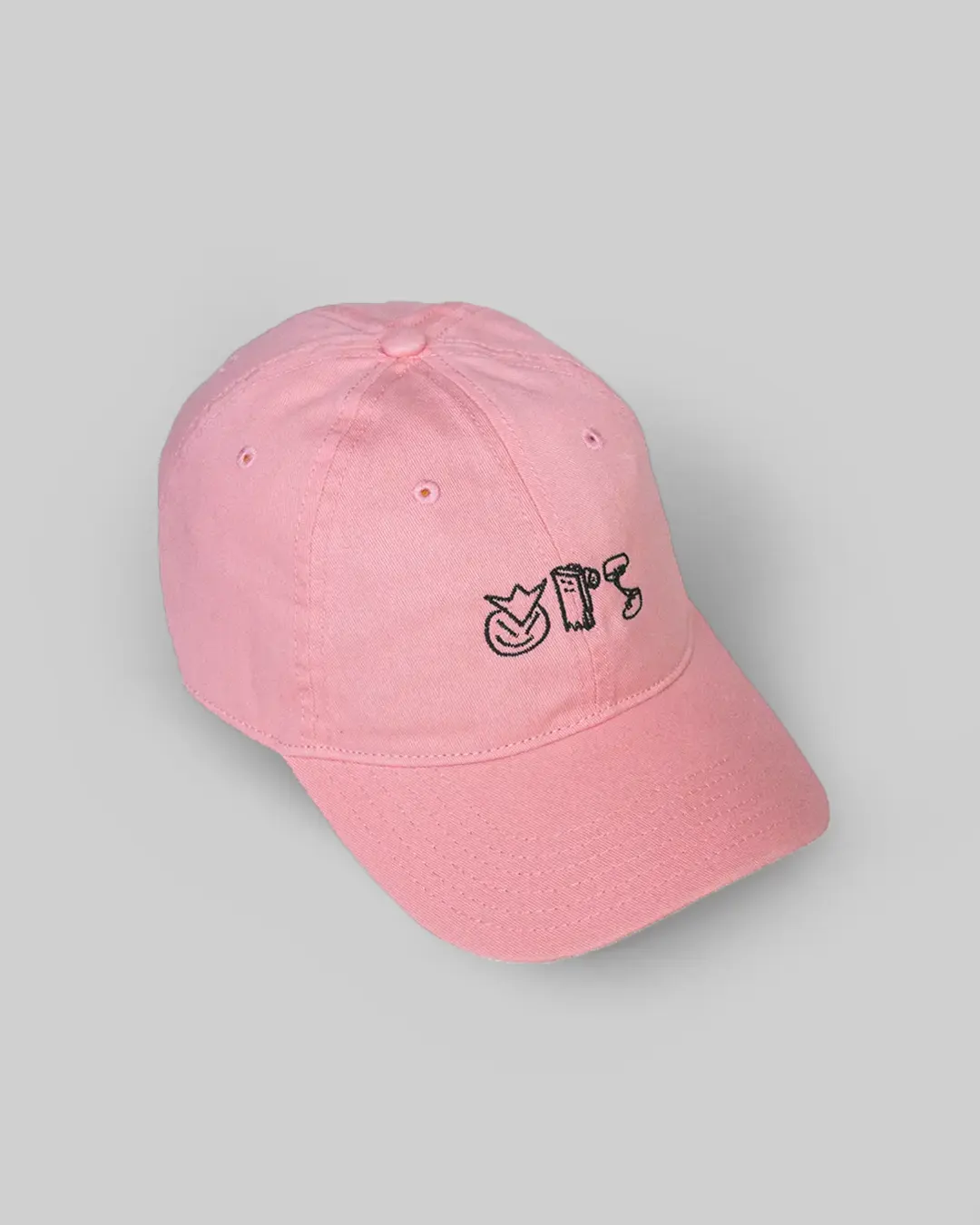 gorra polo rosa pastel